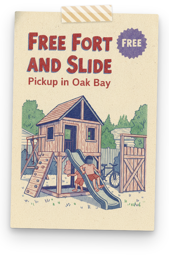 For Sale / Free: Free Fort and Slide