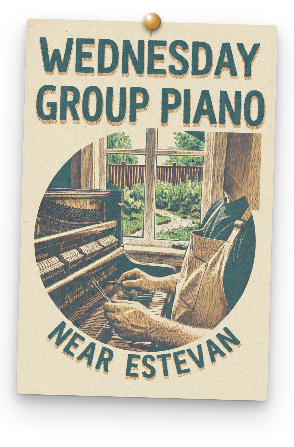 Services: Wednesday Group Piano Near Estevan