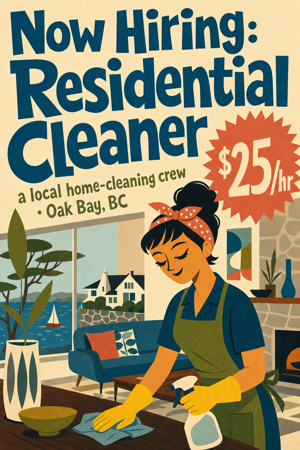 Help Wanted: Now Hiring: Residential Cleaner