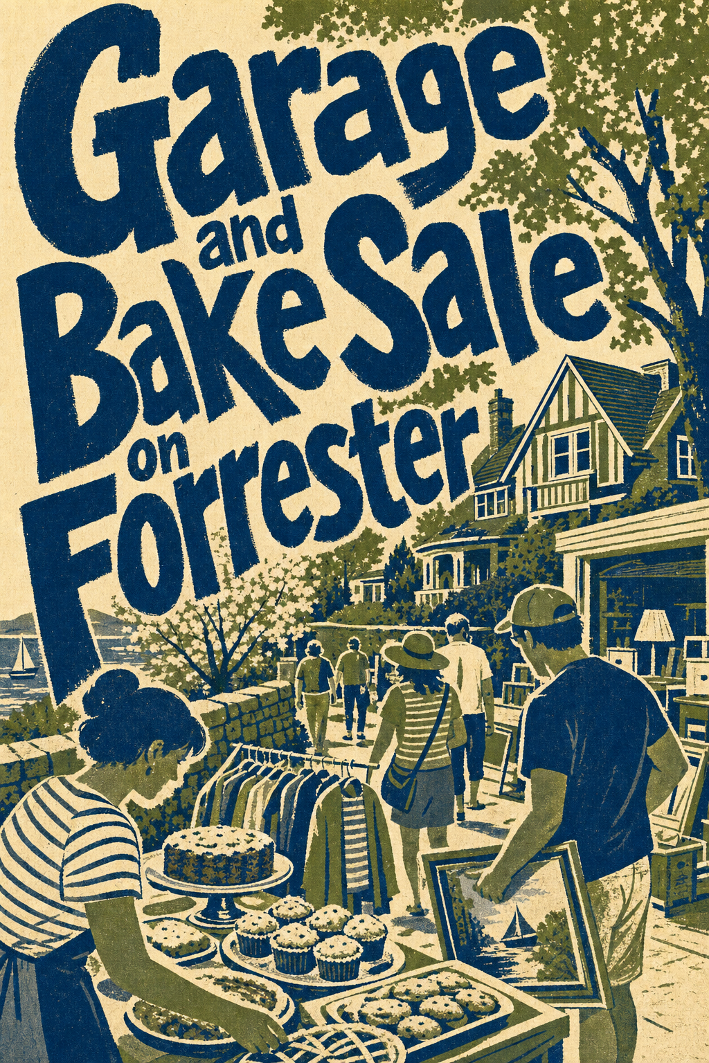 Notice: Garage and Bake Sale on Forrester